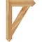 Ekena Millwork Traditional Arts & Crafts Rough Sawn Bracket, Western Red Cedar, 6"W x 30"D x 42"H BKT06X30X42TRA03RWR - alternate 4